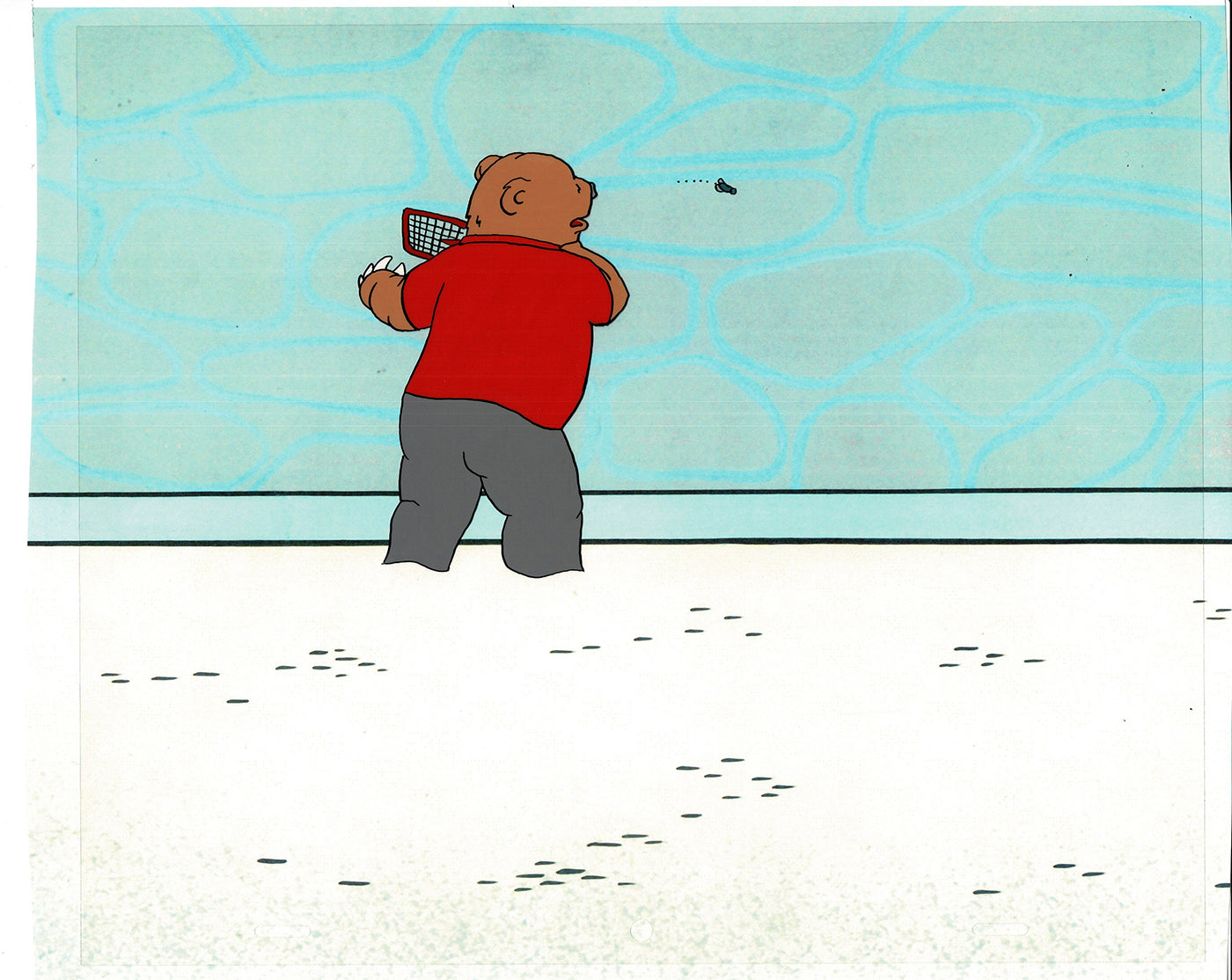 Bear and the Fly Cel and Drawing Production Animation Book by Paula Winter Cartoon by Daniel Ivanick 1985 A-32