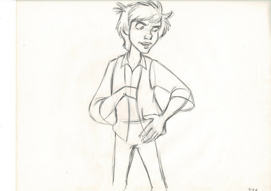 The Black Cauldron 1985 TARAN Walt Disney HUGE Original Production Animation Drawing A32a