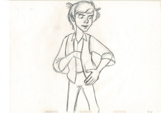 The Black Cauldron 1985 TARAN Walt Disney HUGE Original Production Animation Drawing A33