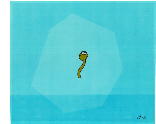 Sesame Street Cel and Drawing Detective Snake Production Cartoon The Coil Case Ivanick 1989 A-33