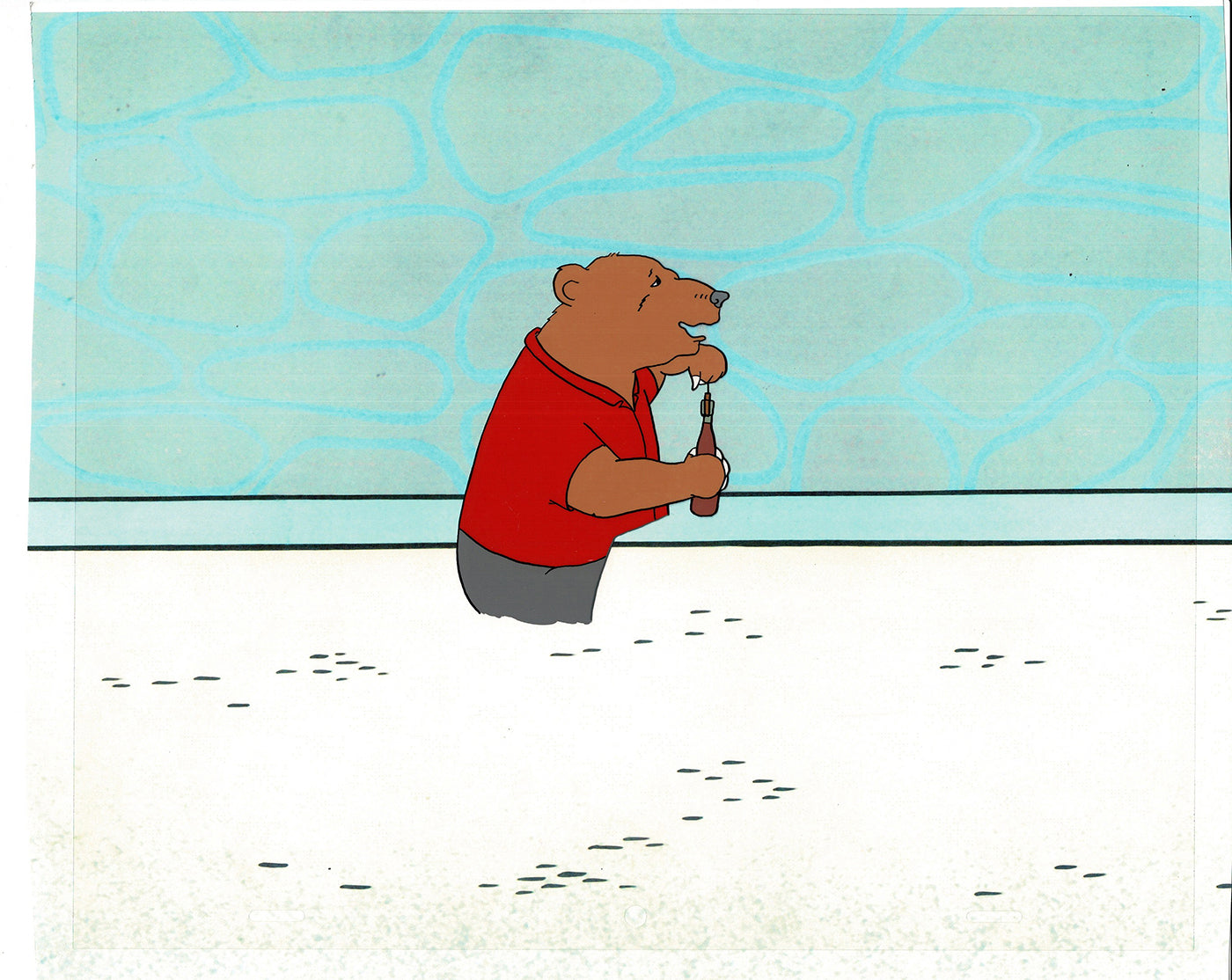 Bear and the Fly Cel and Drawing Production Animation Book by Paula Winter Cartoon by Daniel Ivanick 1985 B-33
