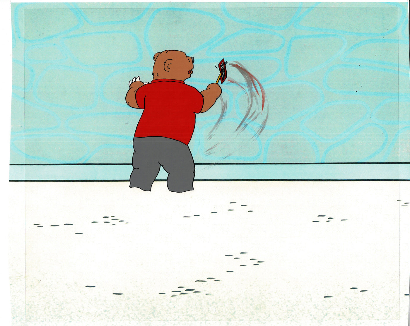 Bear and the Fly Cel and Drawing Production Animation Book by Paula Winter Cartoon by Daniel Ivanick 1985 A-34
