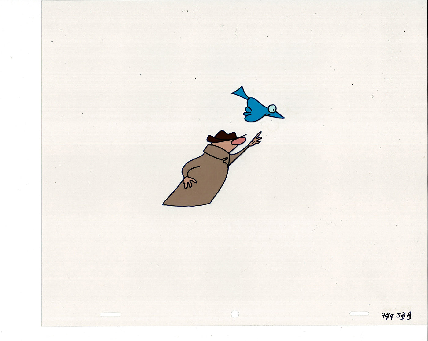 Sesame Street Cel and Drawing Detective The Heavyweight Production Cartoon Ivanick 1989 B-34
