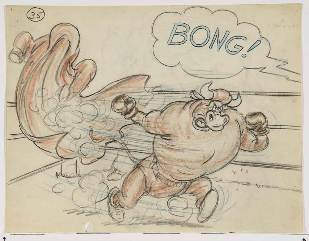 Popeye 1952 Original Animation Production Storyboard from Famous Studios 35