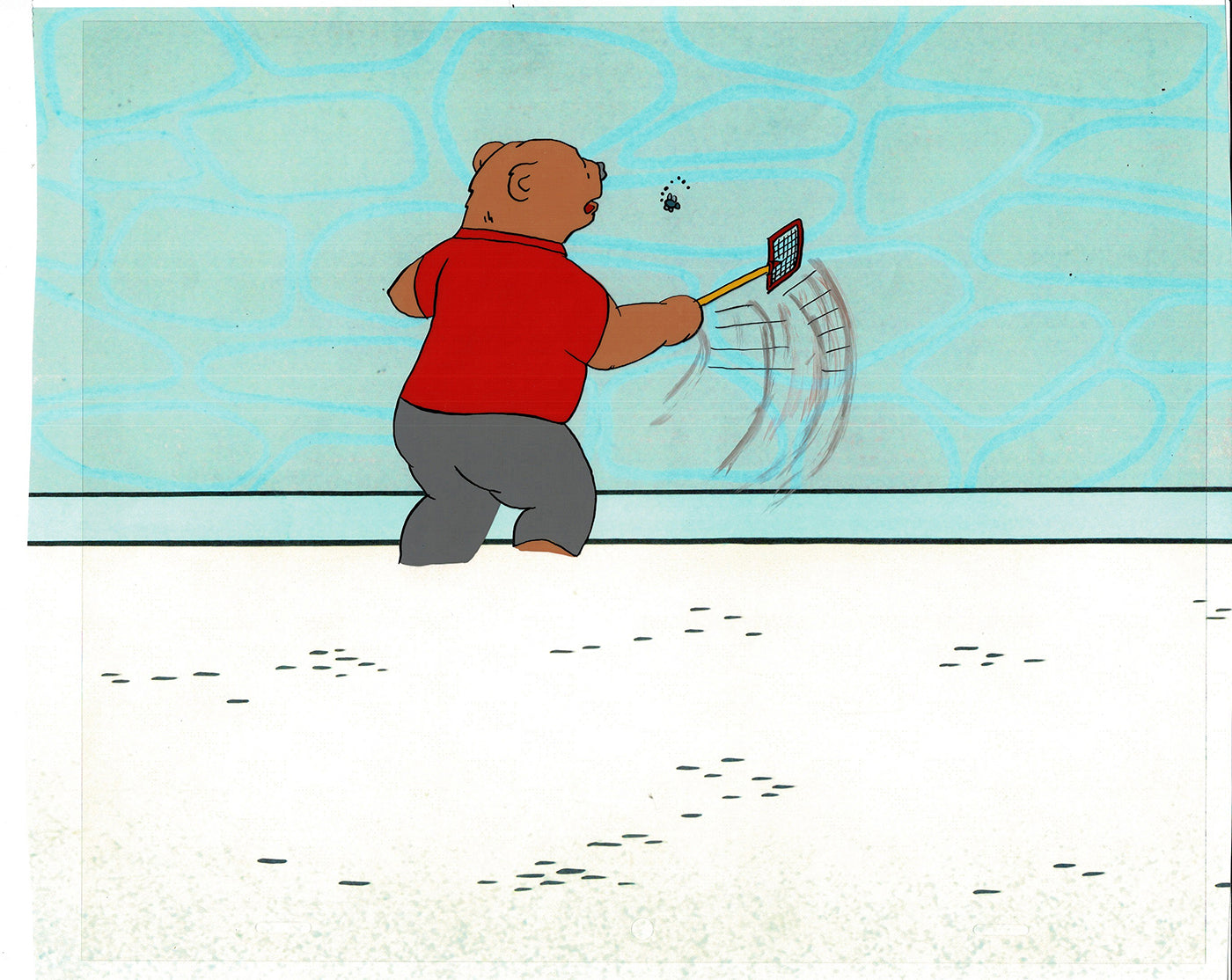 Bear and the Fly Cel and Drawing Production Animation Book by Paula Winter Cartoon by Daniel Ivanick 1985 A-35