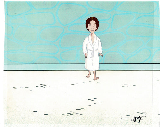 David Spade Production Cel and Drawing from Sammy Production TV Cartoon SNL Alum 2000 C-35