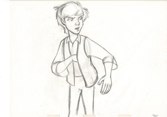 The Black Cauldron 1985 TARAN Walt Disney HUGE Original Production Animation Drawing A35