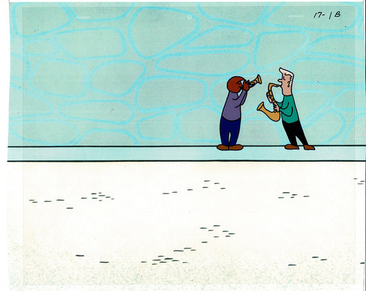Sesame Street Cel and Drawing Detective Snake Production Cartoon The Coil Case Ivanick 1989 A-35