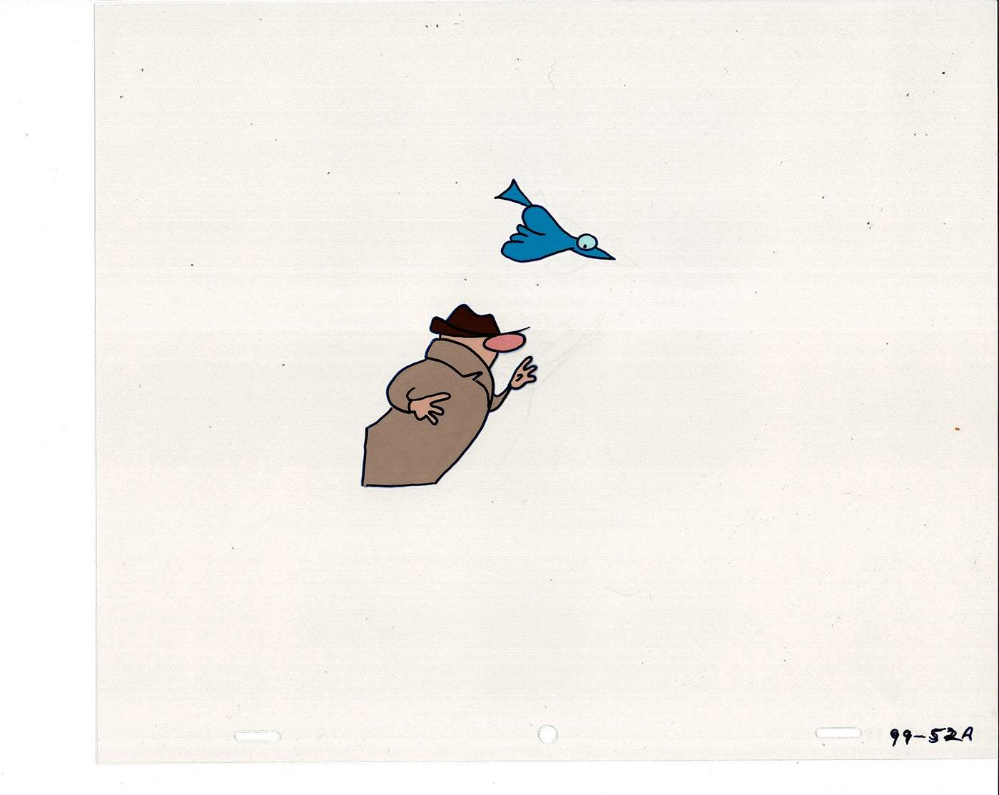 Sesame Street Cel and Drawing Detective The Heavyweight Production Cartoon Ivanick 1989 B-35