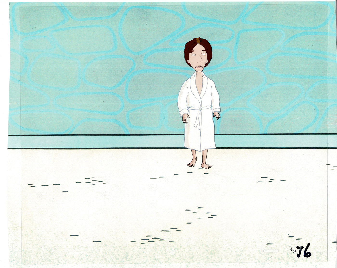 David Spade Production Cel and Drawing from Sammy Production TV Cartoon SNL Alum 2000 C-36