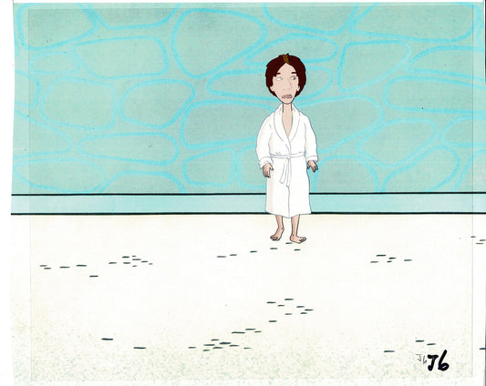 David Spade Production Cel and Drawing from Sammy Production TV Cartoon SNL Alum 2000 C-36