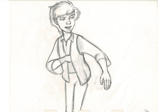 The Black Cauldron 1985 TARAN Walt Disney HUGE Original Production Animation Drawing A36