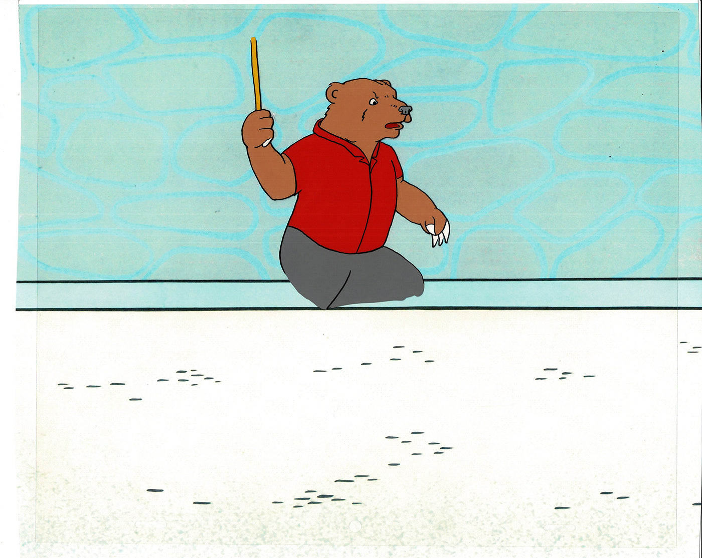 Bear and the Fly Cel and Drawing Production Animation Book by Paula Winter Cartoon by Daniel Ivanick 1985 B-36