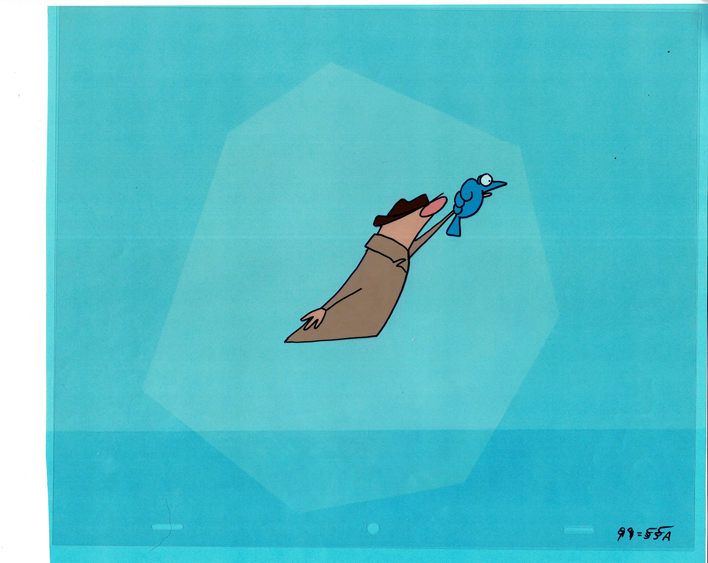 Sesame Street Cel and Drawing Detective The Heavyweight Production Cartoon Ivanick 1989 B-36