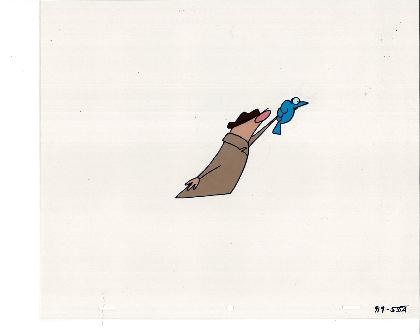 Sesame Street Cel and Drawing Detective The Heavyweight Production Cartoon Ivanick 1989 B-36