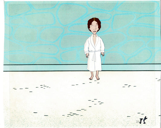 David Spade Production Cel and Drawing from Sammy Production TV Cartoon SNL Alum 2000 C-37