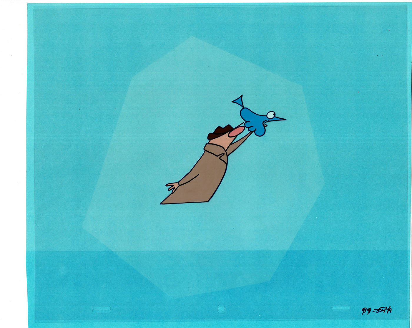 Sesame Street Cel and Drawing Detective The Heavyweight Production Cartoon Ivanick 1989 B-37