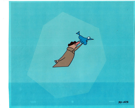 Sesame Street Cel and Drawing Detective The Heavyweight Production Cartoon Ivanick 1989 B-37