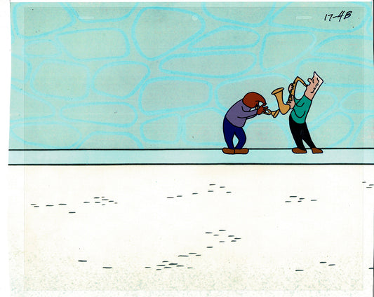 Sesame Street Cel and Drawing Detective Snake Production Cartoon The Coil Case Ivanick 1989 A-38