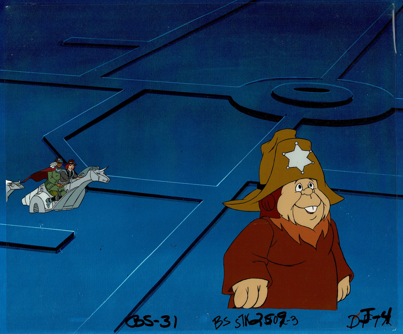 Bravestarr Animation Cartoon Production Cel n Draw Filmation 1987-8 J-38