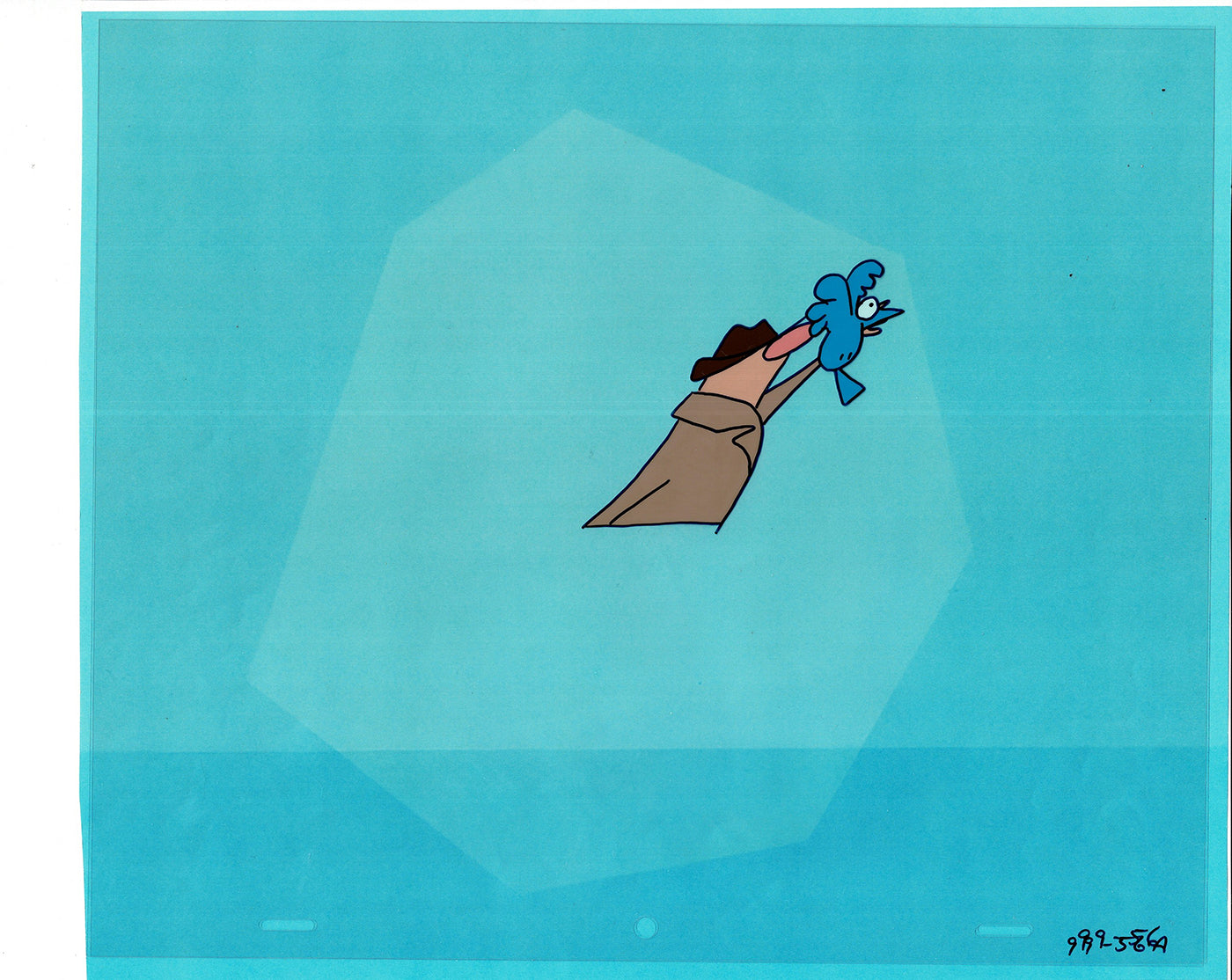 Sesame Street Cel and Drawing Detective The Heavyweight Production Cartoon Ivanick 1989 B-38