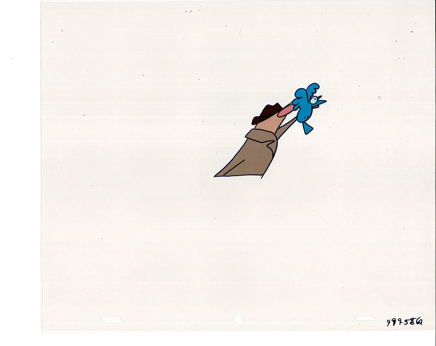 Sesame Street Cel and Drawing Detective The Heavyweight Production Cartoon Ivanick 1989 B-38