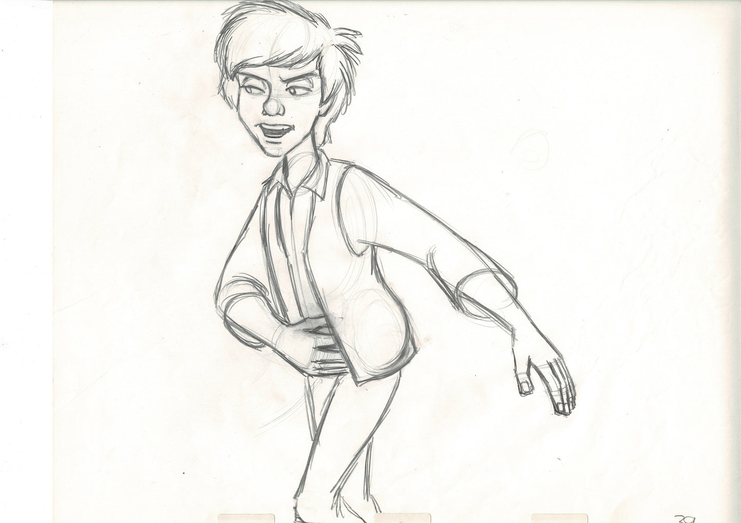 The Black Cauldron 1985 TARAN Walt Disney HUGE Original Production Animation Drawing A39