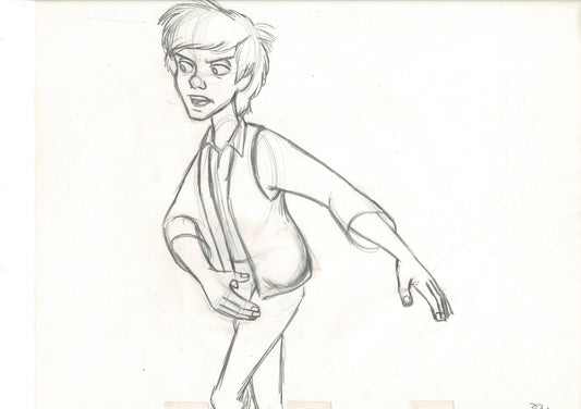 The Black Cauldron 1985 TARAN Walt Disney HUGE Original Production Animation Drawing A39a