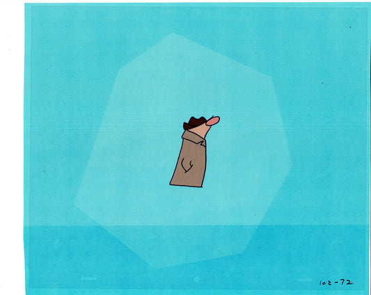 Sesame Street Cel and Drawing Detective The Heavyweight Production Cartoon Ivanick 1989 B-39