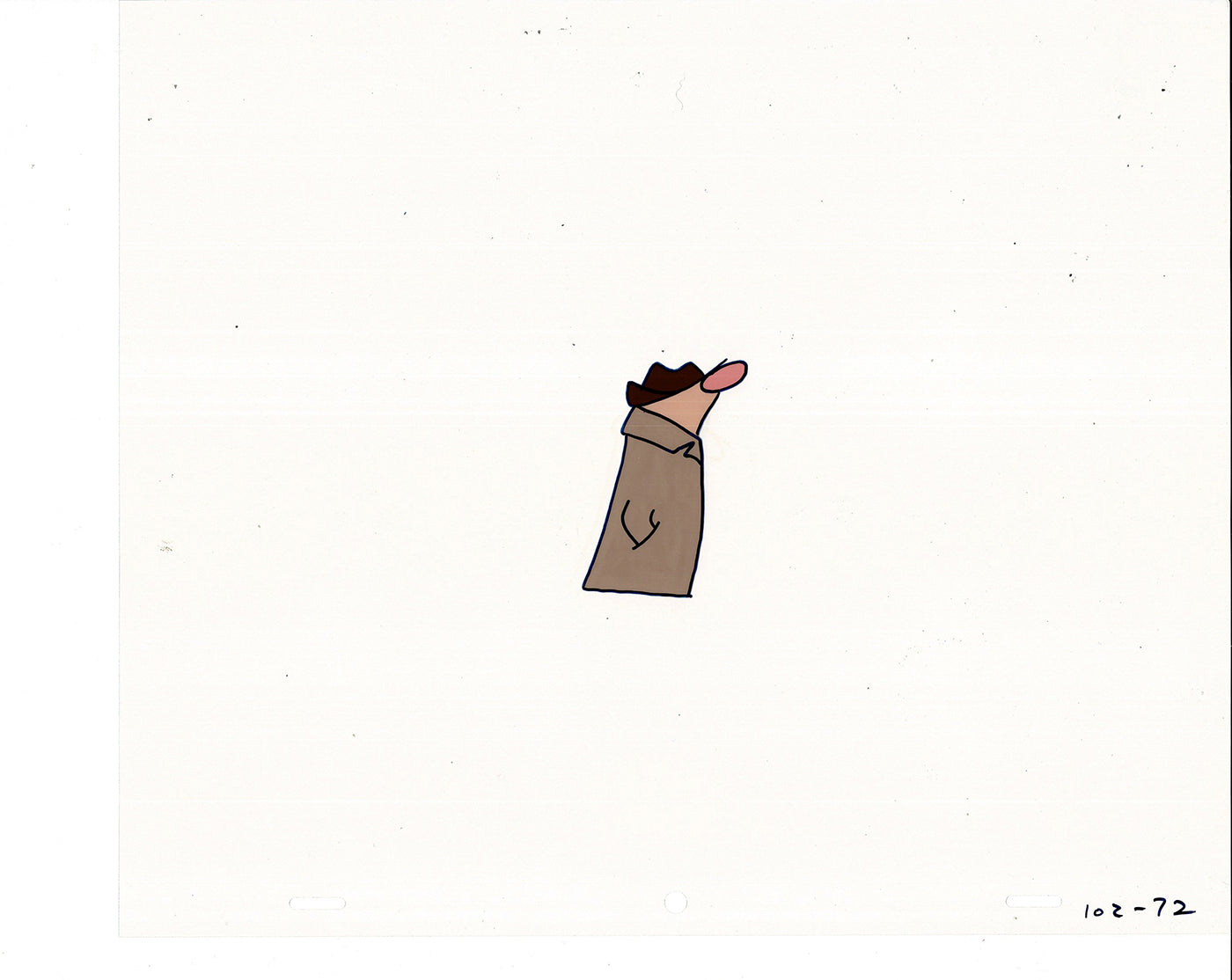 Sesame Street Cel and Drawing Detective The Heavyweight Production Cartoon Ivanick 1989 B-39