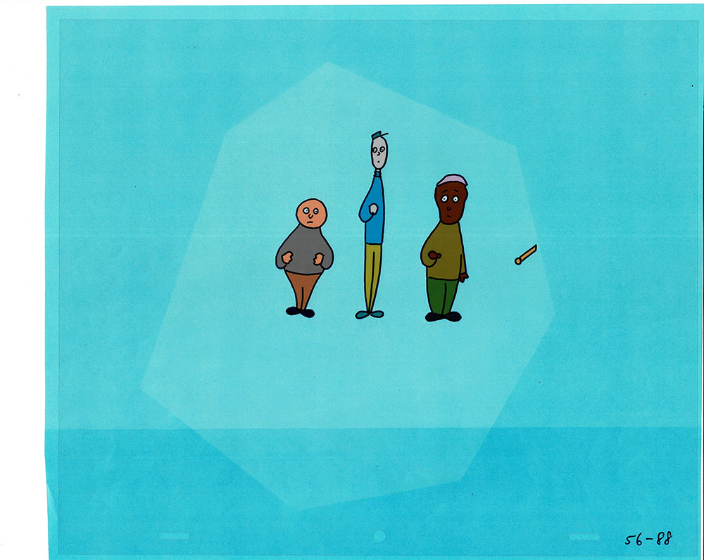 Sesame Street Cel and Drawing Detective Anticipation Production Cartoon Ivanick 1989 ES03