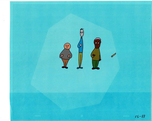 Sesame Street Cel and Drawing Detective Anticipation Production Cartoon Ivanick 1989 ES03