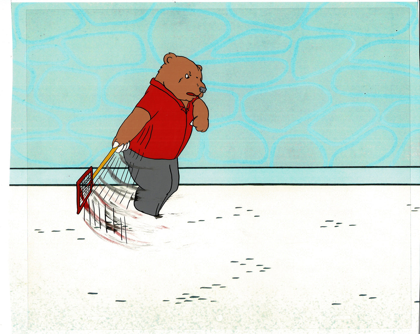 Bear and the Fly Cel and Drawing Production Animation Book by Paula Winter Cartoon by Daniel Ivanick 1985 B-03