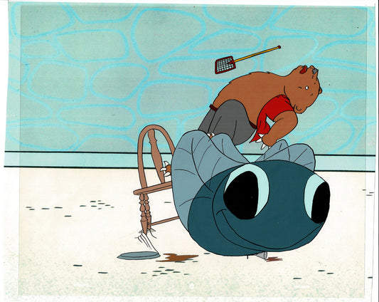 Bear and the Fly Cel and Drawing Production Animation Book by Paula Winter Cartoon by Daniel Ivanick 1985 C-03