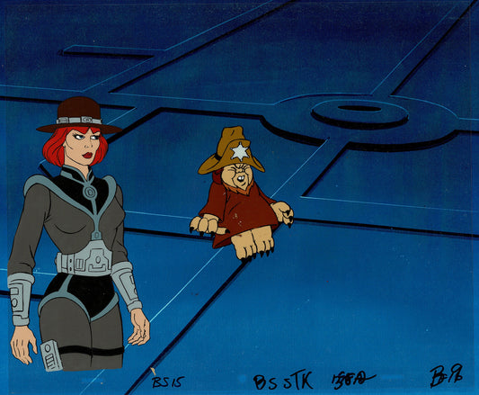 Bravestarr Animation Cartoon Production Cel n Draw Filmation 1987-8 J-03