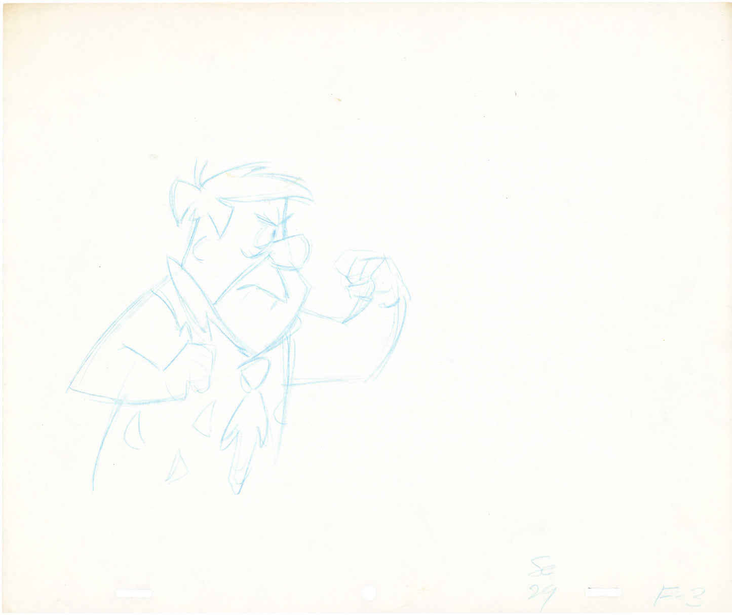 The Flintstones The Frankenstones Animation Art Cel Drawing from Hanna-Barbera 1980-1 B-3