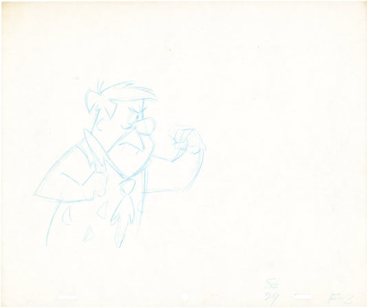 The Flintstones The Frankenstones Animation Art Cel Drawing from Hanna-Barbera 1980-1 B-3