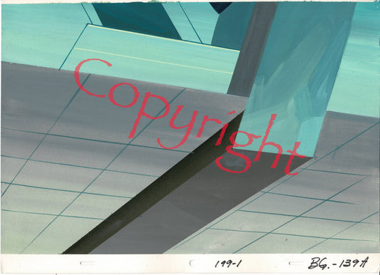 Superfriends Production Animation Background Hanna Barbera 1980 B-03