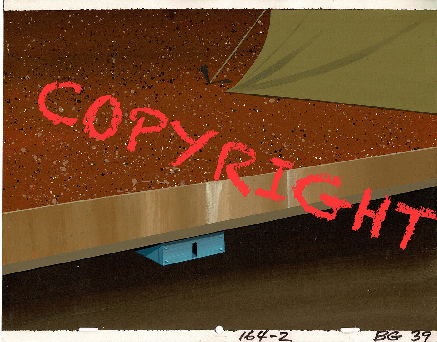 Casper and the Angels Hand-Painted Original Cartoon Background Hanna Barbera 1979 A-3