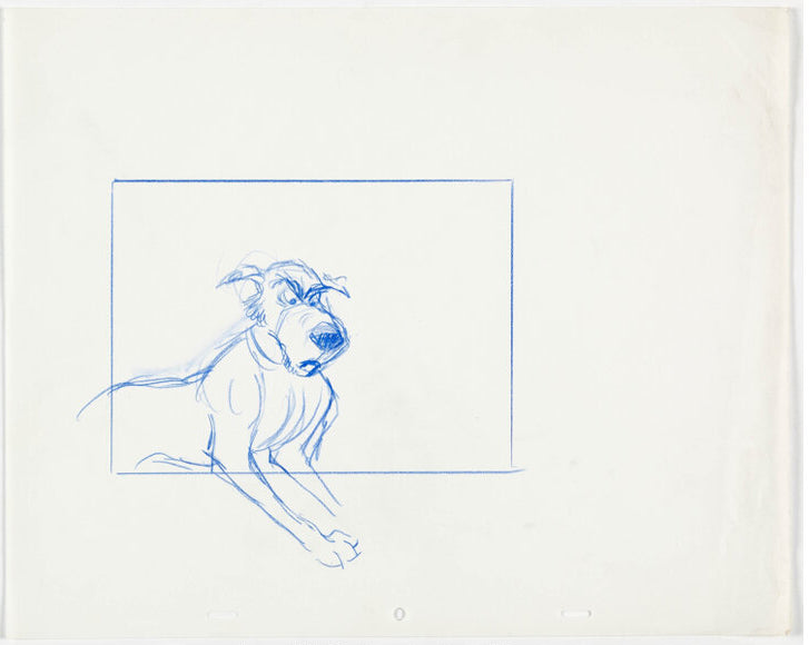 Fox and the Hound CHIEF Walt Disney Production Animation Cel Drawing 1981 3