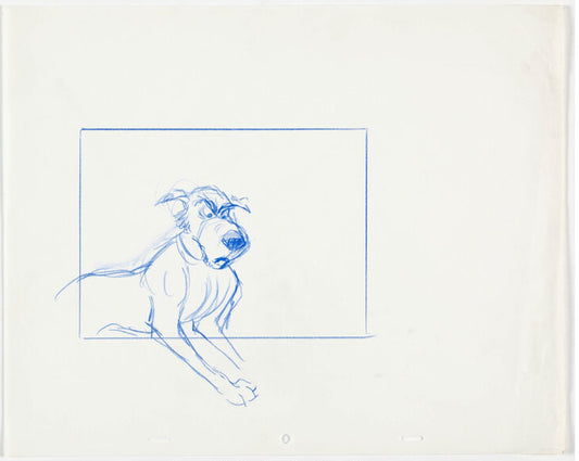 Fox and the Hound CHIEF Walt Disney Production Animation Cel Drawing 1981 3