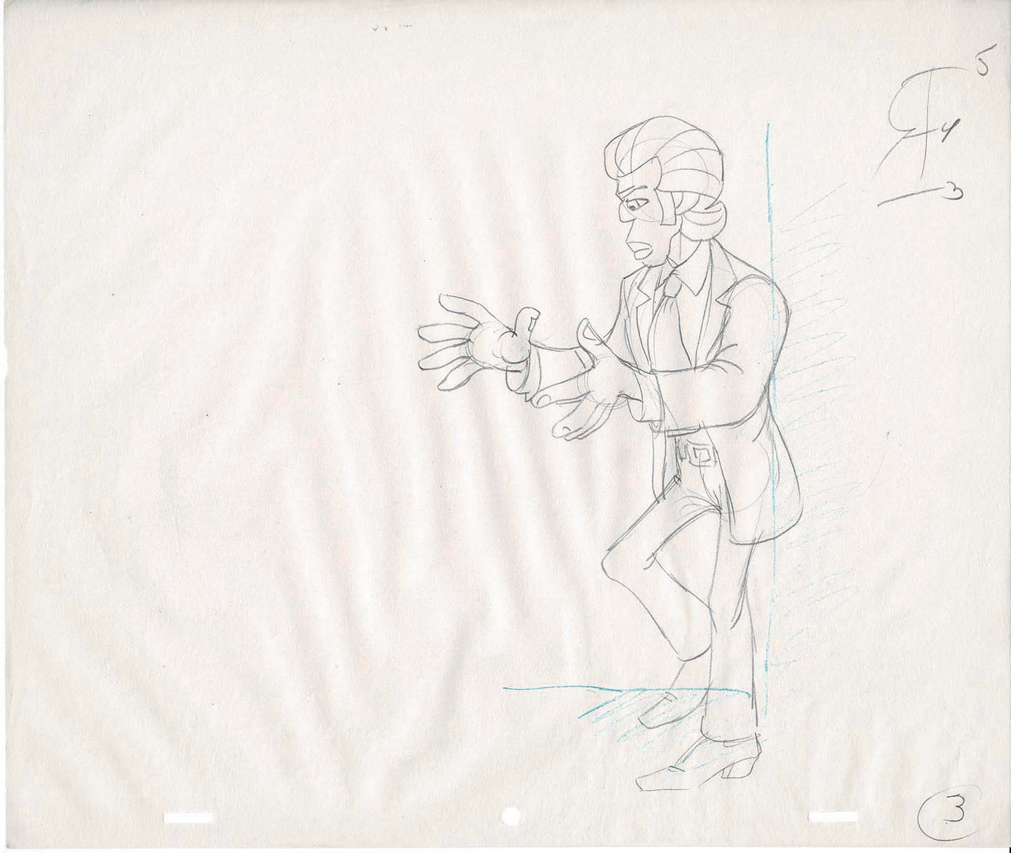 Hey Good Lookin Cartoon Production Animation Cel Drawing from Ralph Bakshi 1973-82 A-3