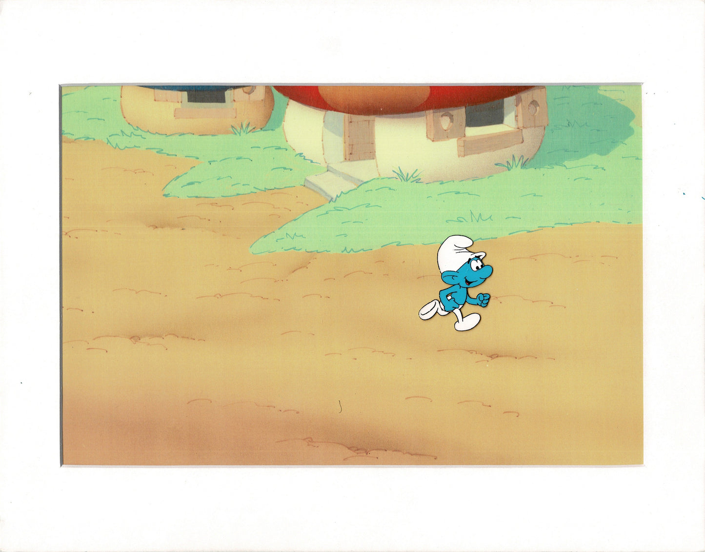Smurfs Smurf Original Production Animation Cel Hanna Barbera 1980s m3