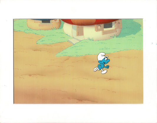 Smurfs Smurf Original Production Animation Cel Hanna Barbera 1980s m3