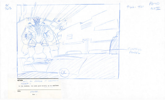 Teenage Mutant Ninja Turtles TMNT Original Production Animation Storyboard 1995 U3-40