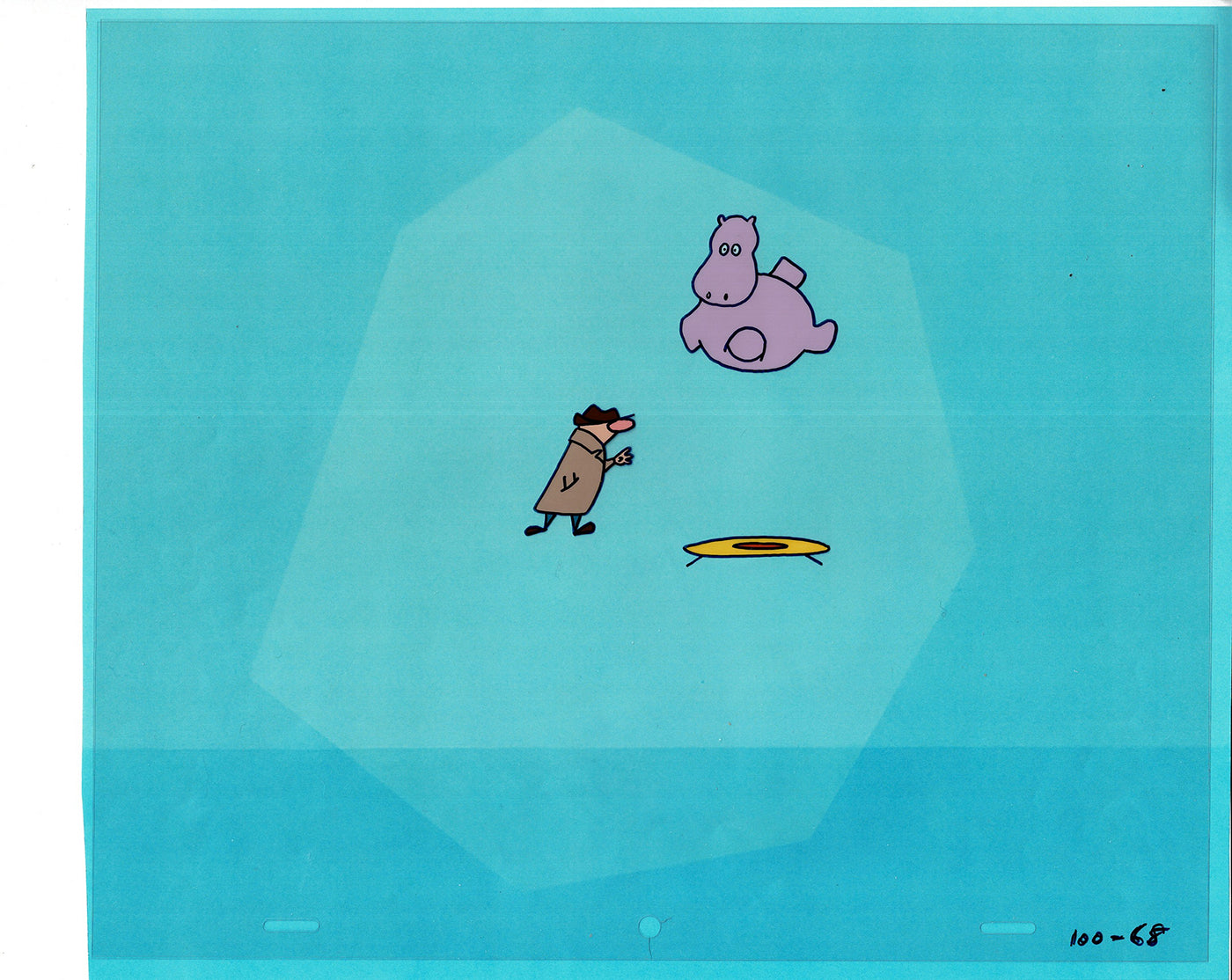 Sesame Street Cel and Drawing Detective The Heavyweight Production Cartoon Ivanick 1989 D-40