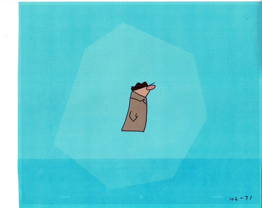 Sesame Street Cel and Drawing Detective The Heavyweight Production Cartoon Ivanick 1989 B-40