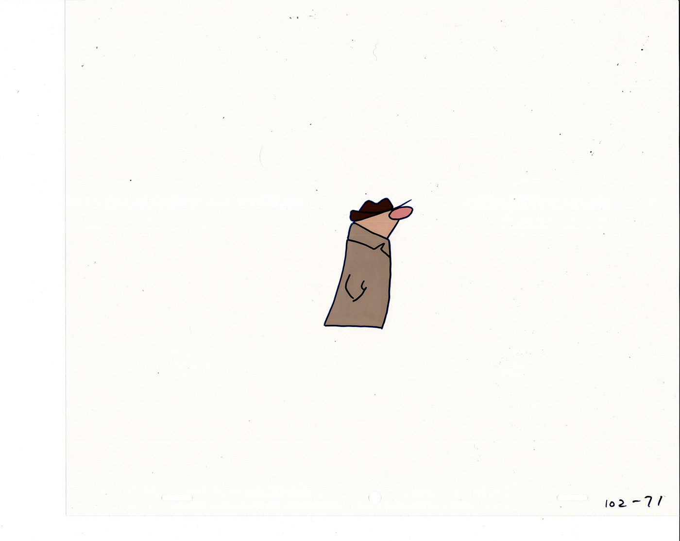 Sesame Street Cel and Drawing Detective The Heavyweight Production Cartoon Ivanick 1989 B-40