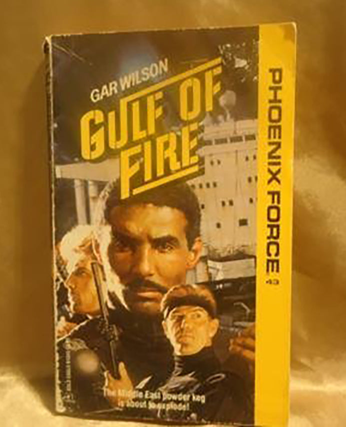 Harlequin Book Cover Original Art Painting Gulf of Fire Artist Michael Herring 1989 OH