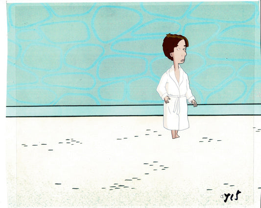 David Spade Production Cel and Drawing from Sammy Production TV Cartoon SNL Alum 2000 C-41